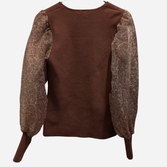 Anthropologie Puff Sleeve Blouse by Dolan Left Coast Collection - Picture 5 of 8